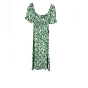 Faithfull the Brand El Paso Midi Dress Sable Paisley Green New Size 4